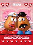 Toy Story liefde kaart Mr en Mrs Potatohead